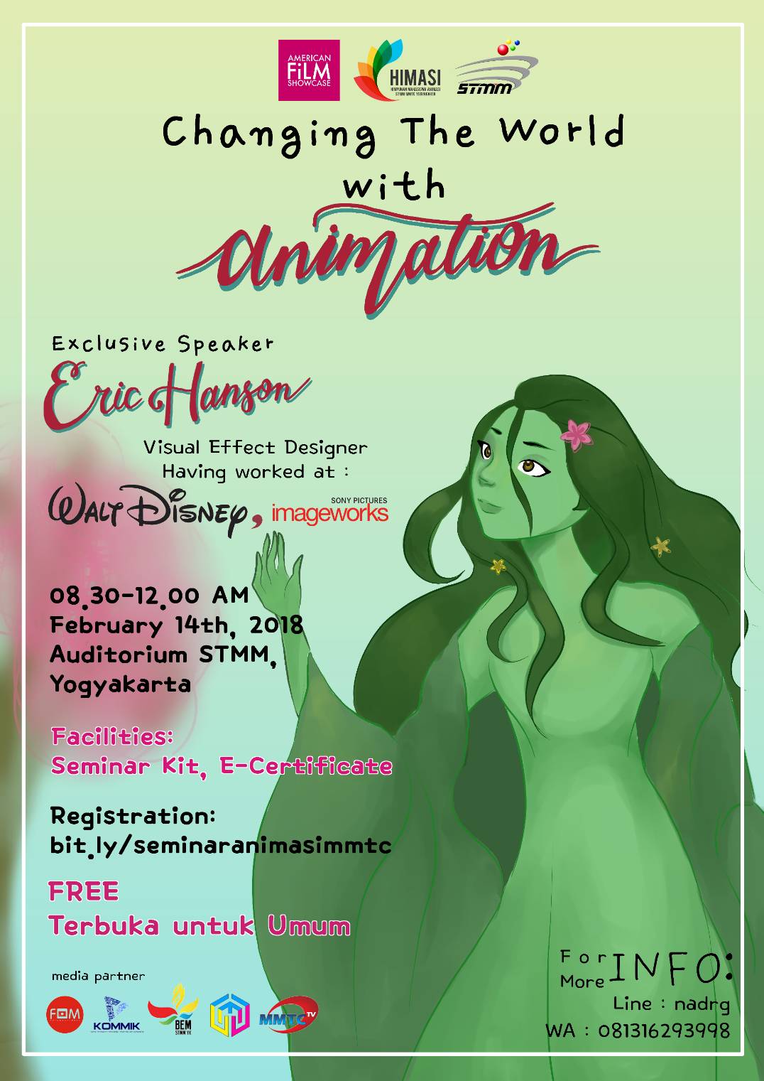 “Changing the World with Animation”: Workshop Animasi bersama Eric Hanson