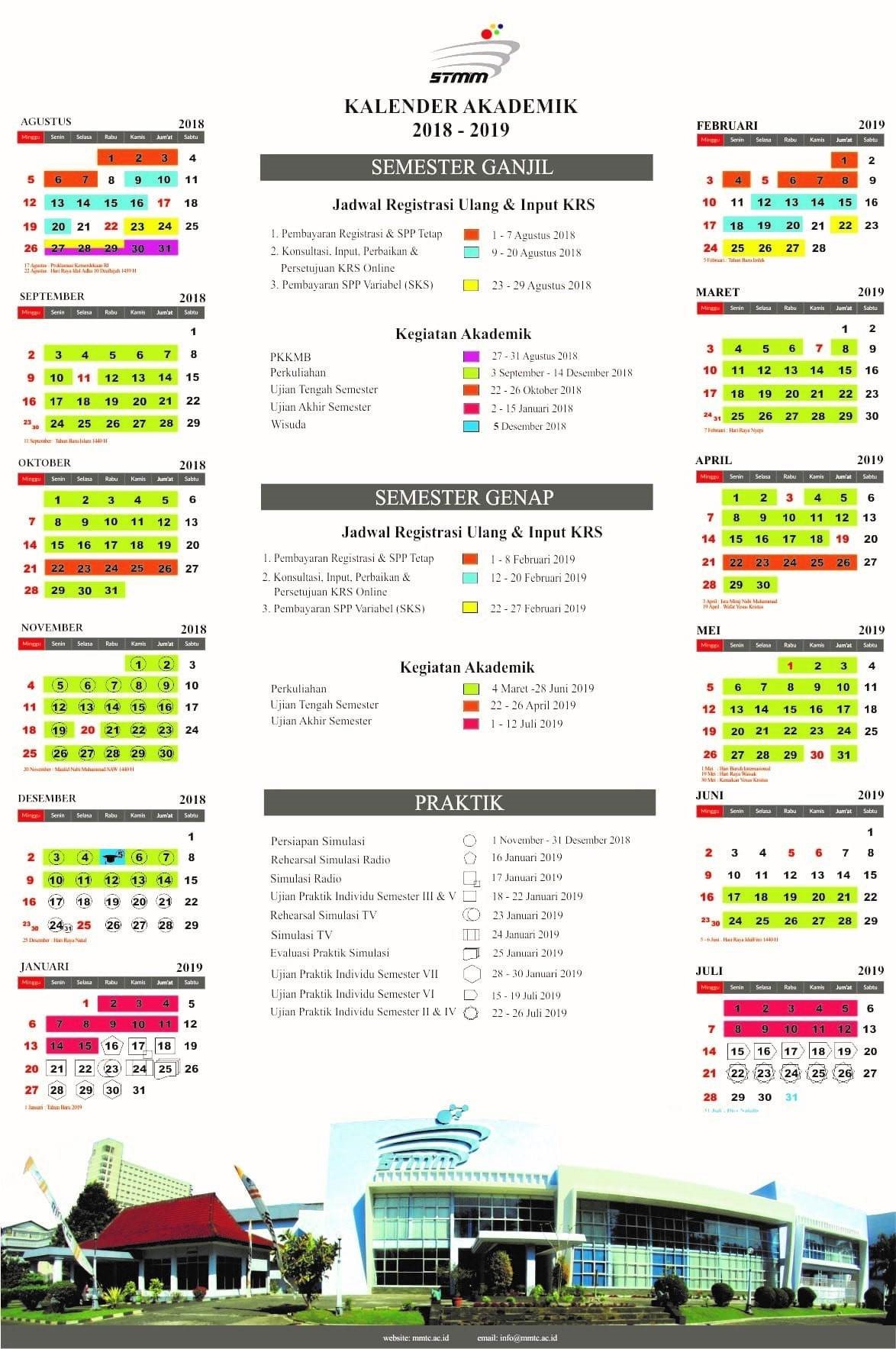 Kalender Akademik STMM 2018 2019