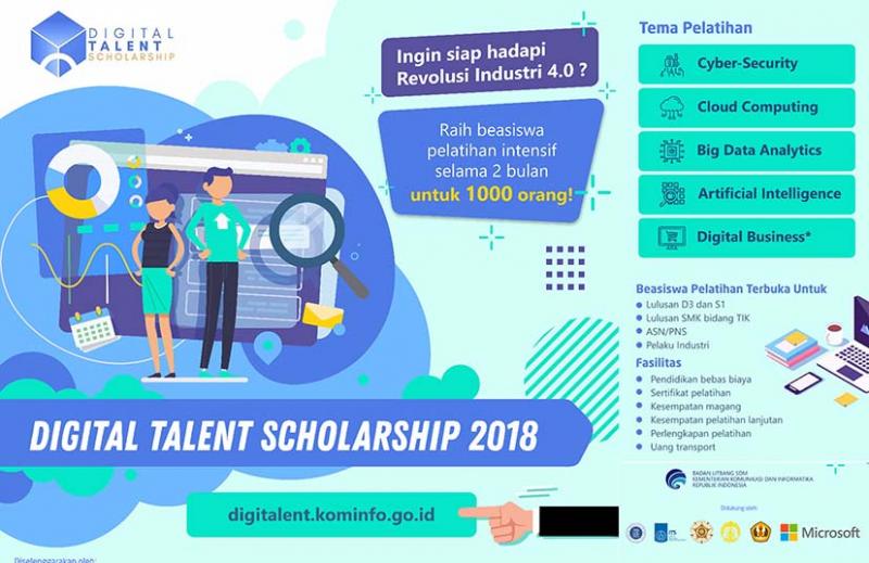 Beasiswa Pelatihan Intensif Digital Talent Indonesia