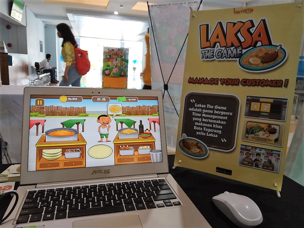 -	Pameran Desain Teknologi Permainan   Tangkas Sajikan Laksa, Pelanggan Membanjir Rezeki Mengalir