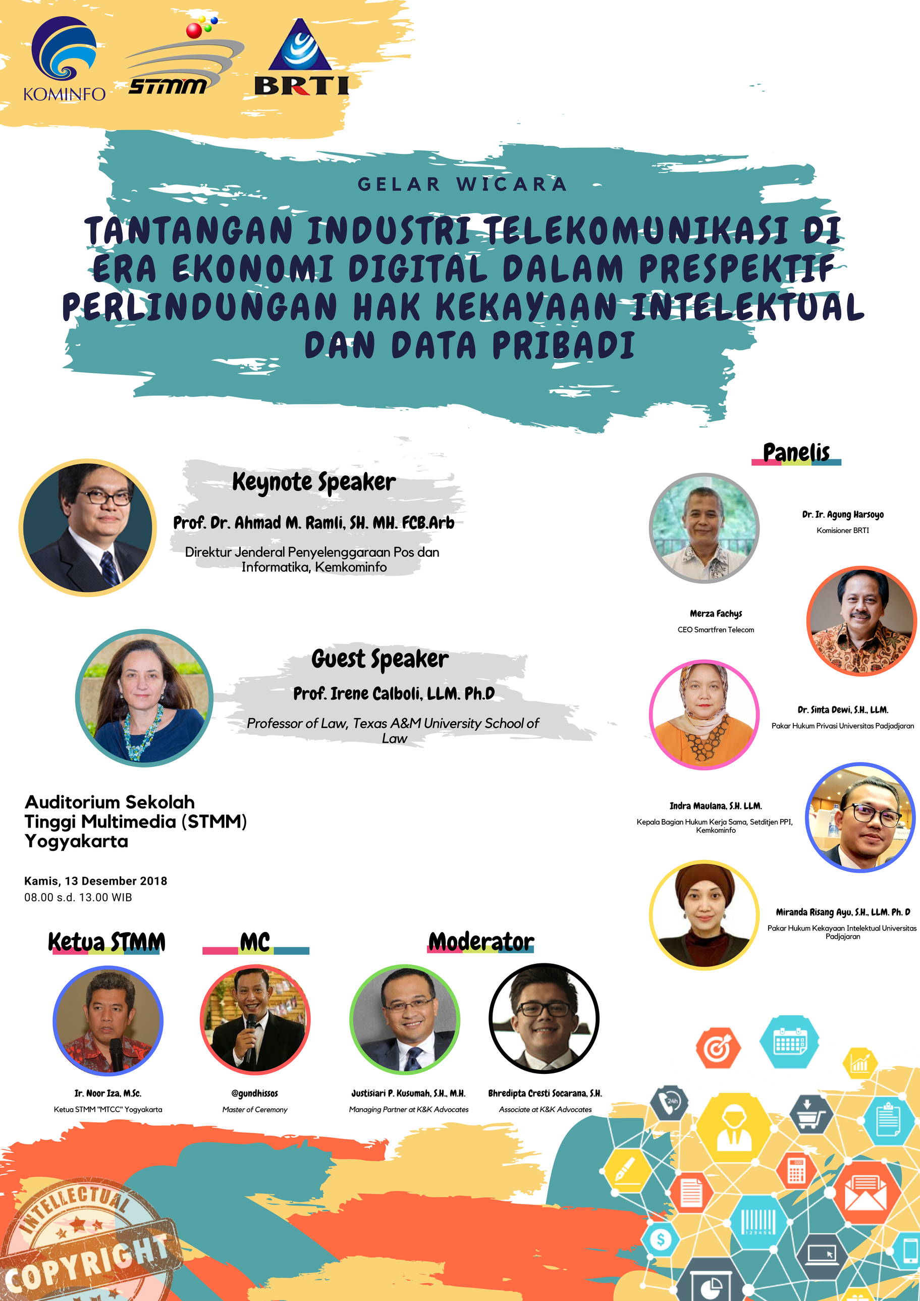Gelar Wicara Tantangan Industri Telekomunikasi di Era Ekonomi Digital Dalam Prespektif Perlindungan HAKI dan Data Pribadi