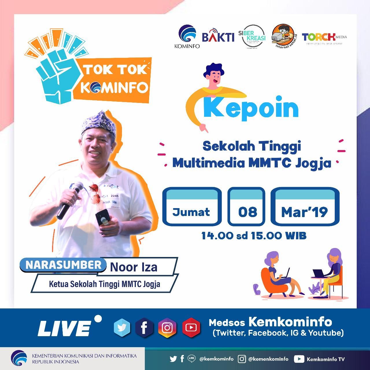 Live Tok Tok Kominfo - Kepoin Sekolah Tinggi Multimedia