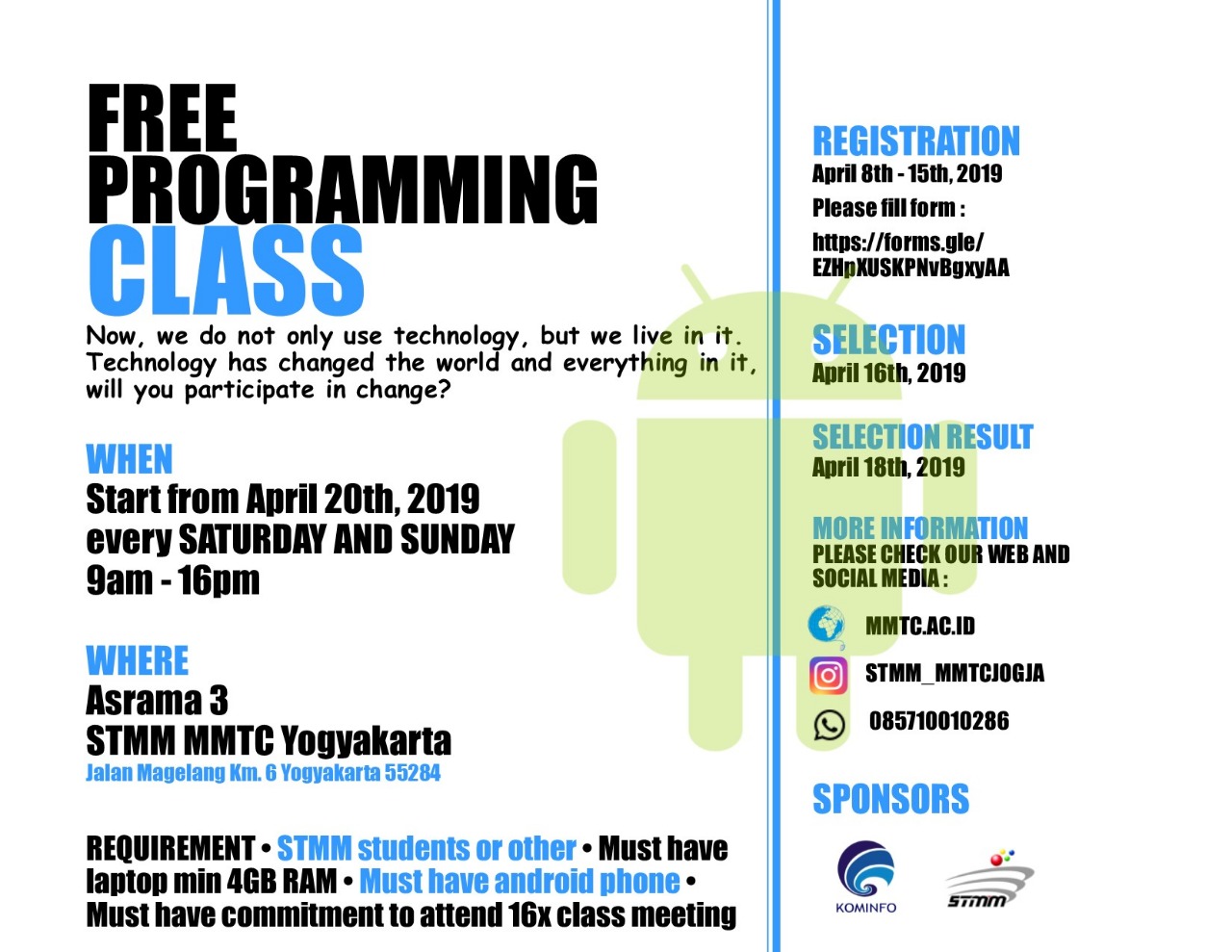 Free Programming Class