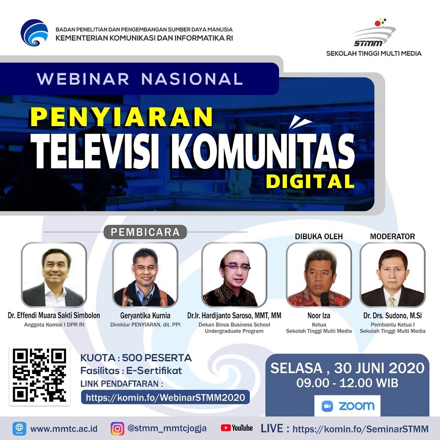 WEBINAR PENYIARAN TELEVISI KOMUNITAS NASIONAL