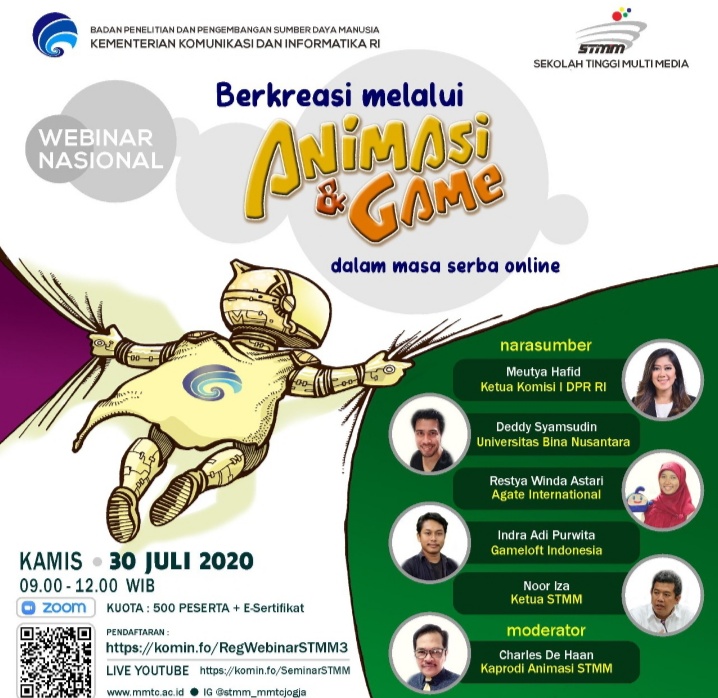 Webinar Nasional Berkreasi melalui Animasi dan Games