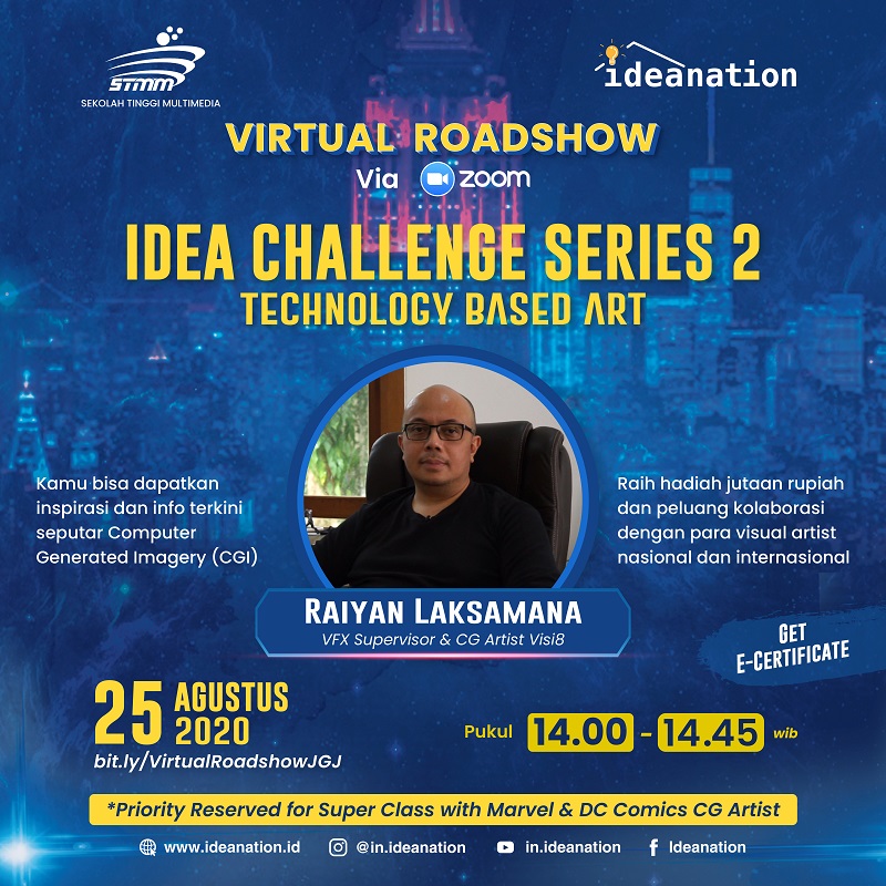 Workshop Animasi (DARING) : HIMASI STMM Bekerjasama Dengan Ideanation selenggarakan Workshop Animasi dalam rangka  Idea Challenge Series (ICS) 2 Technology Based Art.