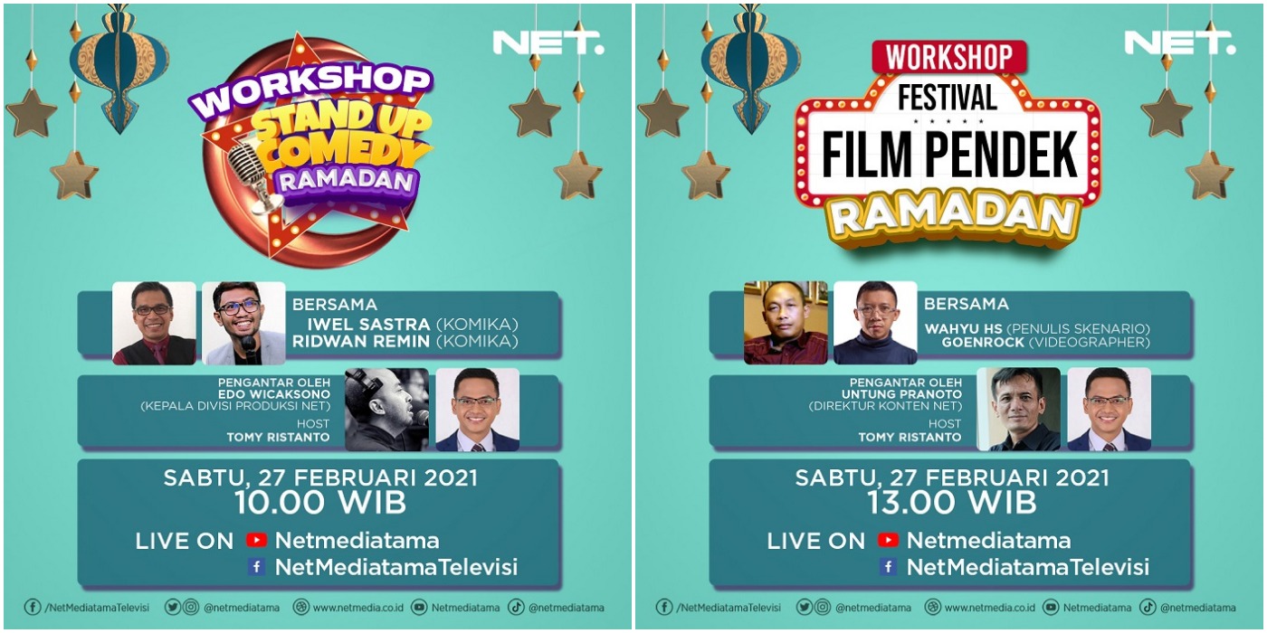 NET TV GELAR WORKSHOP ON LINE BAGI KREATOR KONTEN DAN SINEAS MUDA