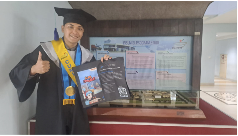 Regnito Sadrakh Theofani Nababan, Game Designer Kurir Paket Simulator Menjadi Wisudawan Terbaik Prodi Teknologi Permainan